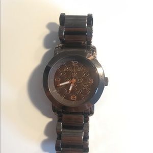 Chic Micheal Kors Brown Metal Watch